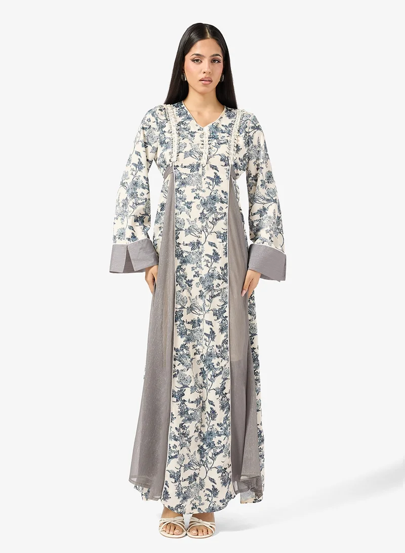 Khizana  Printed Jalabiya for Women | Best Price UAE